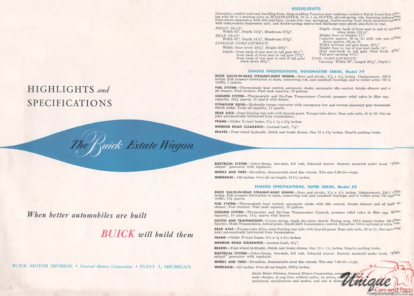 1949 Buick Wagons Brochure Page 2